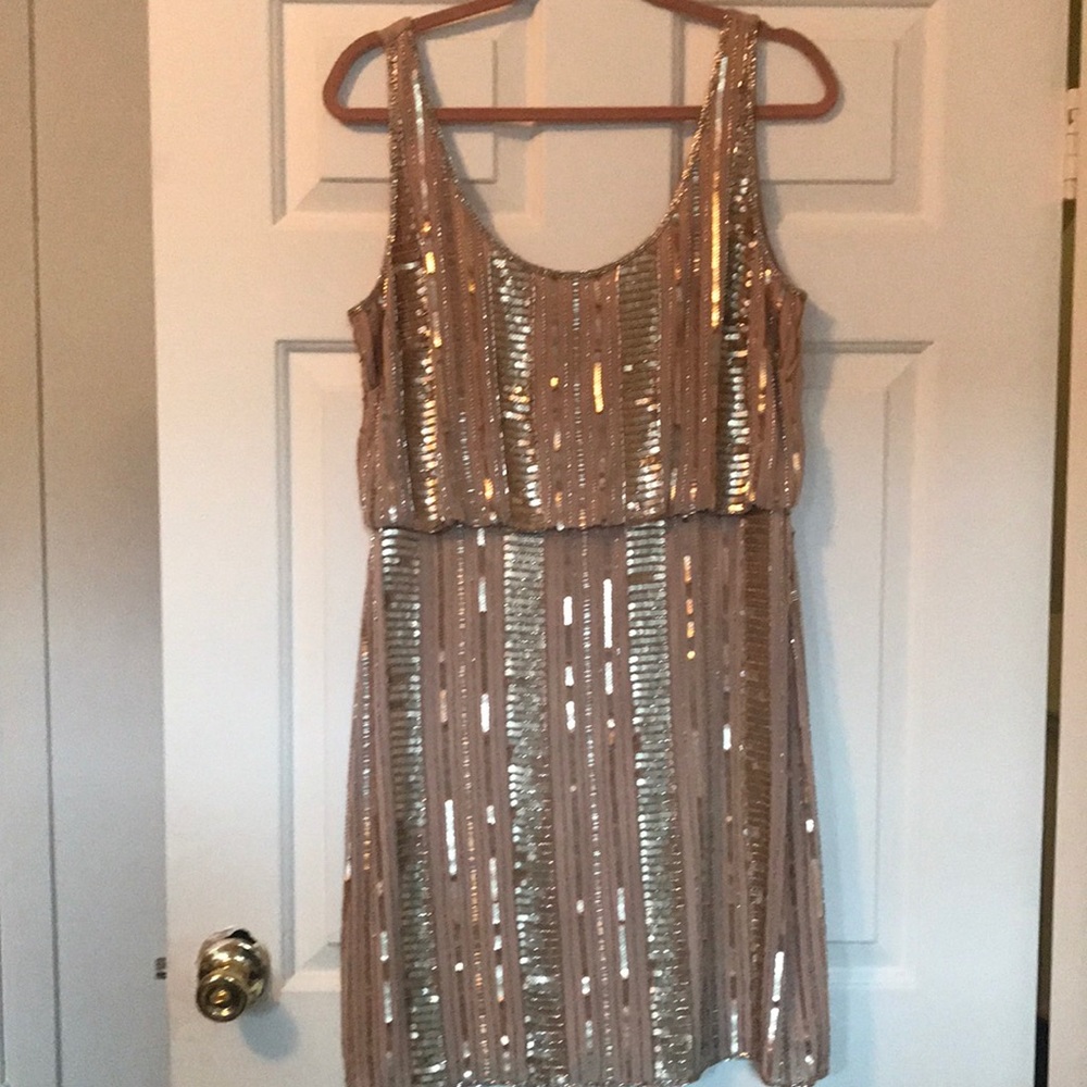Beautiful blush & sequin dress